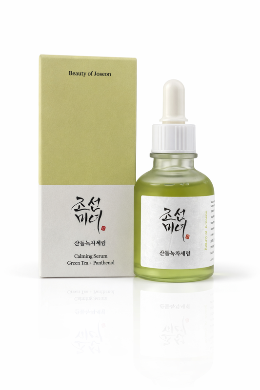 Sérum calmante Beauty of Joseon con té verde y pantenol que hidrata, calma la piel sensible y ayuda a reducir la irritación