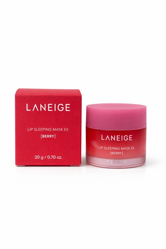Mascarilla nocturna para labios con aroma berry de Laneige para hidratar y reparar labios secos