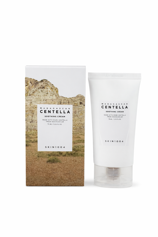 Crema facial calmante SKIN1004 Madagascar Centella Soothing Cream con centella asiática para hidratar, calmar y reforzar la barrera de la piel