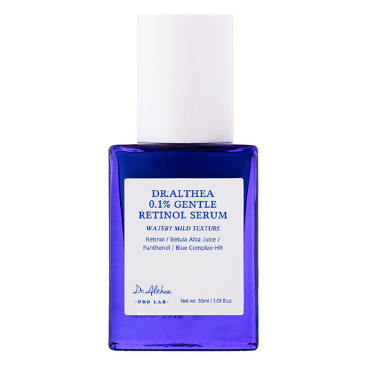 DR. ALTHEA 0.1% Gentle Retinol Serum 30 ml, sérum facial coreano con retinol al 0,1 % y bakuchiol para líneas finas y textura irregular