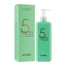 MASIL 5 Probiotics Scalp Scaling Shampoo 500 ml, champú coreano de limpieza profunda para cuero cabelludo graso con ácido salicílico