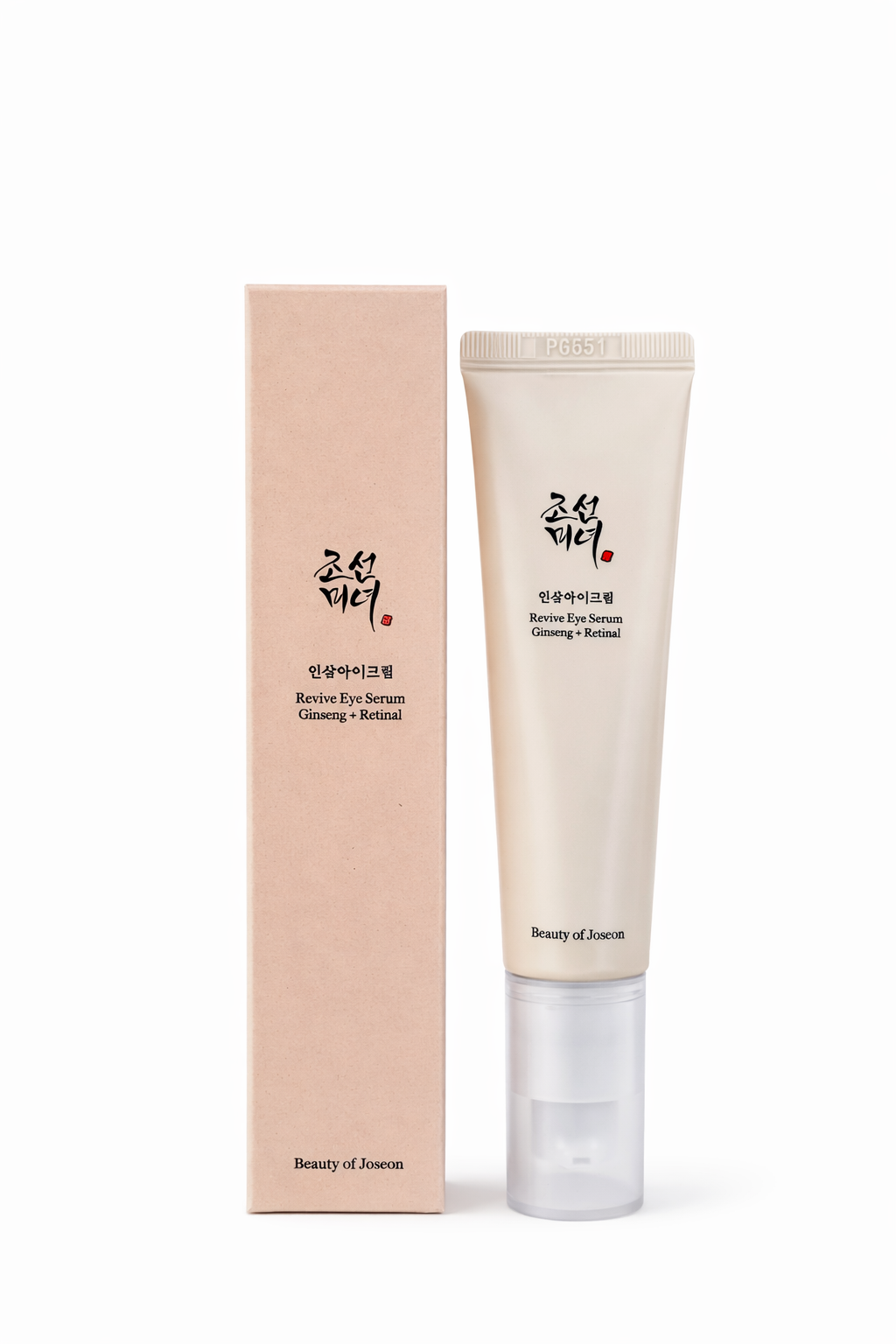 Sérum contorno de ojos BEAUTY OF JOSEON Ginseng Retinal Revive con ginseng y retinal para mejorar arrugas y firmeza