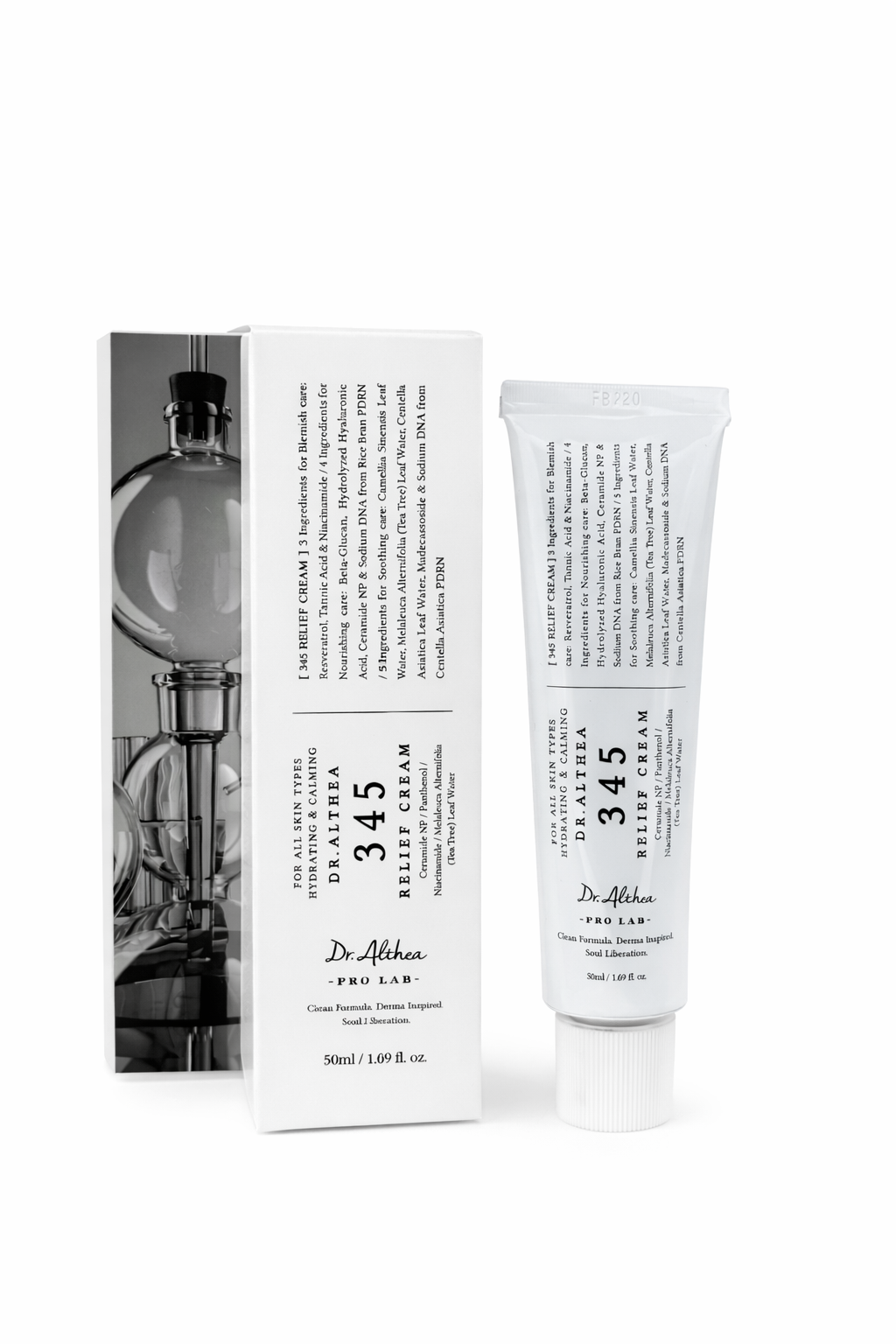 Crema calmante Dr. Althea 345 Relief Cream que hidrata profundamente, calma la piel sensible y ayuda a reparar la barrera cutánea