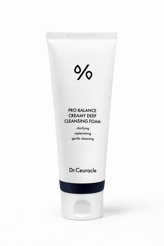 Espuma limpiadora facial Dr. Ceuracle Pro Balance que limpia profundamente la piel, elimina impurezas y mantiene el equilibrio de hidratación