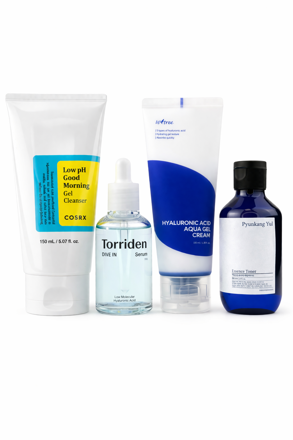 Set Essential de hidratación profunda con rutina coreana para piel seca o deshidratada