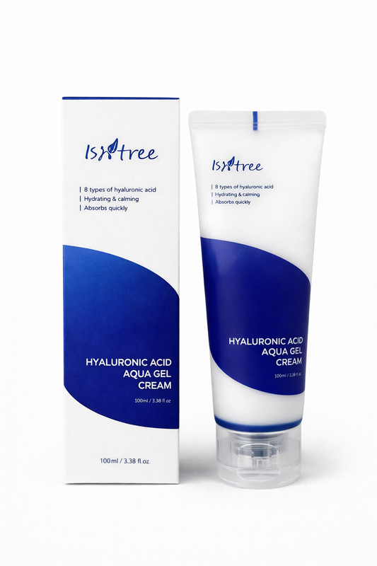 Crema facial hidratante ISNTREE Hyaluronic Acid Aqua Gel Cream con ácido hialurónico para hidratar y refrescar la piel