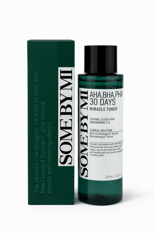 Tónico facial exfoliante SOME BY MI AHA BHA PHA 30 Days Miracle Toner con ácidos para limpiar poros, reducir imperfecciones y mejorar la textura de la piel
