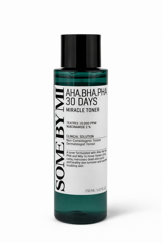 Tónico facial exfoliante SOME BY MI AHA BHA PHA 30 Days Miracle Toner con ácidos para limpiar poros, reducir imperfecciones y mejorar la textura de la piel